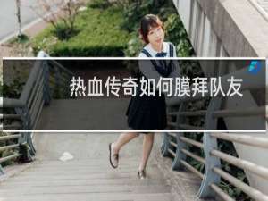 热血传奇如何膜拜队友