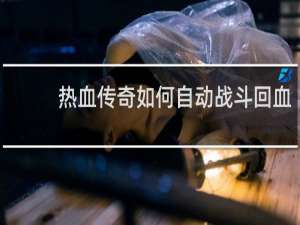 热血传奇如何自动战斗回血