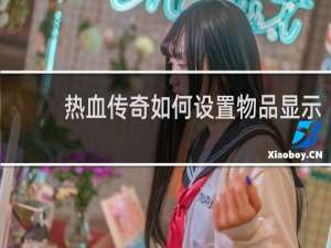 热血传奇如何设置物品显示