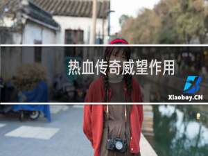 热血传奇威望作用