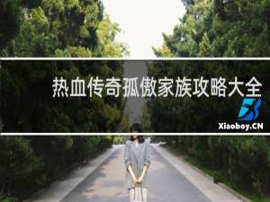 热血传奇孤傲家族攻略大全