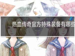 热血传奇官方特殊装备有哪些