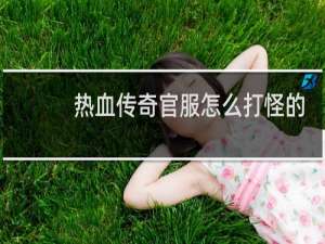 热血传奇官服怎么打怪的