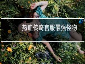 热血传奇官服最强怪物