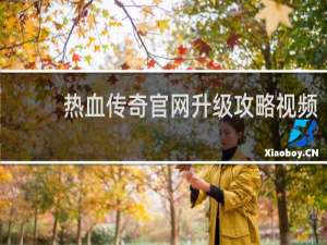 热血传奇官网升级攻略视频