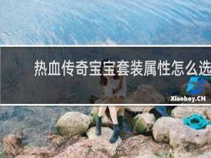 热血传奇宝宝套装属性怎么选