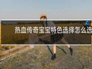热血传奇宝宝特色选择怎么选