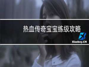 热血传奇宝宝练级攻略