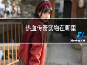 热血传奇实物在哪里