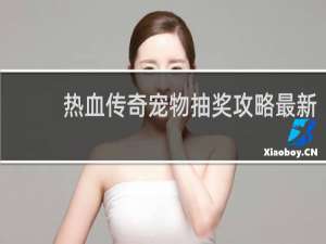 热血传奇宠物抽奖攻略最新