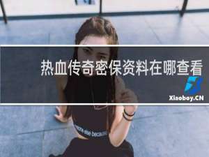 热血传奇密保资料在哪查看