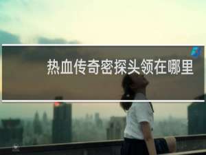 热血传奇密探头领在哪里