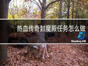 热血传奇封魔殿任务怎么做