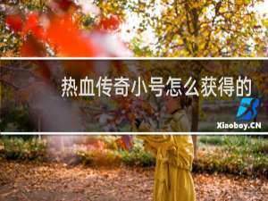 热血传奇小号怎么获得的
