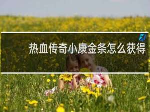 热血传奇小康金条怎么获得