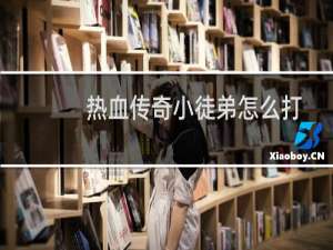 热血传奇小徒弟怎么打