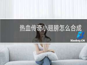 热血传奇小翅膀怎么合成