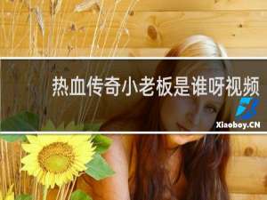 热血传奇小老板是谁呀视频