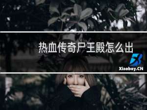 热血传奇尸王殿怎么出