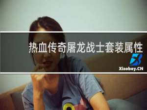 热血传奇屠龙战士套装属性