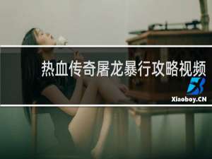 热血传奇屠龙暴行攻略视频