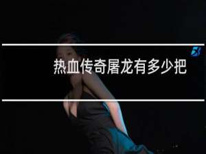 热血传奇屠龙有多少把