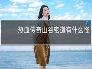 热血传奇山谷密道有什么怪