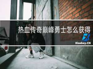 热血传奇巅峰勇士怎么获得