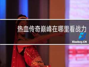 热血传奇巅峰在哪里看战力
