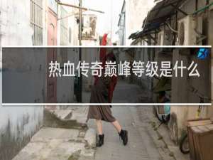 热血传奇巅峰等级是什么