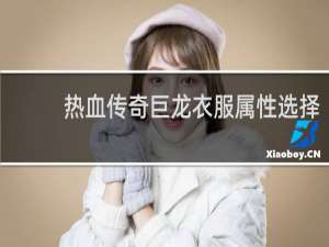 热血传奇巨龙衣服属性选择