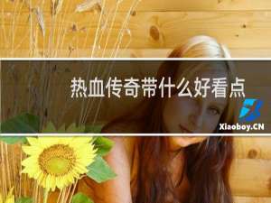 热血传奇带什么好看点