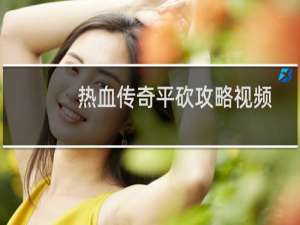 热血传奇平砍攻略视频