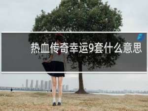 热血传奇幸运9套什么意思