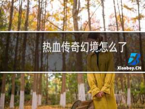 热血传奇幻境怎么了
