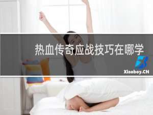 热血传奇应战技巧在哪学