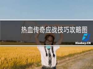 热血传奇应战技巧攻略图