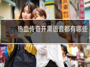 热血传奇开黑语音都有哪些