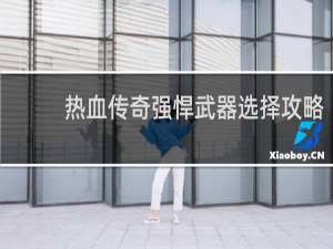 热血传奇强悍武器选择攻略