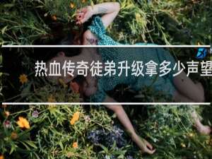 热血传奇徒弟升级拿多少声望