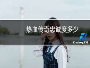 热血传奇忠诚度多少