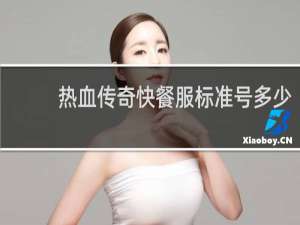 热血传奇快餐服标准号多少