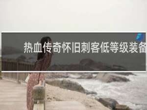 热血传奇怀旧刺客低等级装备