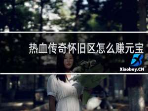 热血传奇怀旧区怎么赚元宝