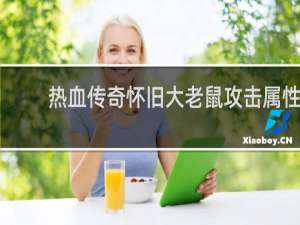 热血传奇怀旧大老鼠攻击属性