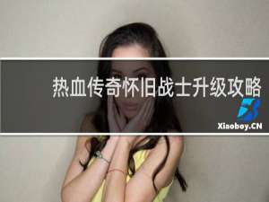 热血传奇怀旧战士升级攻略