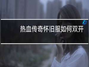 热血传奇怀旧服如何双开