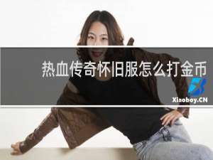 热血传奇怀旧服怎么打金币