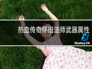 热血传奇怀旧法师武器属性