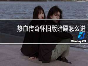 热血传奇怀旧版暗殿怎么进